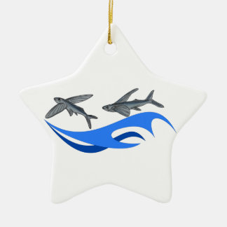 Fliegender Fisch (Exocet) Keramikornament