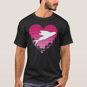 Fliegender Fisch Liebhaber Retro Vintage Herz Flie T-Shirt