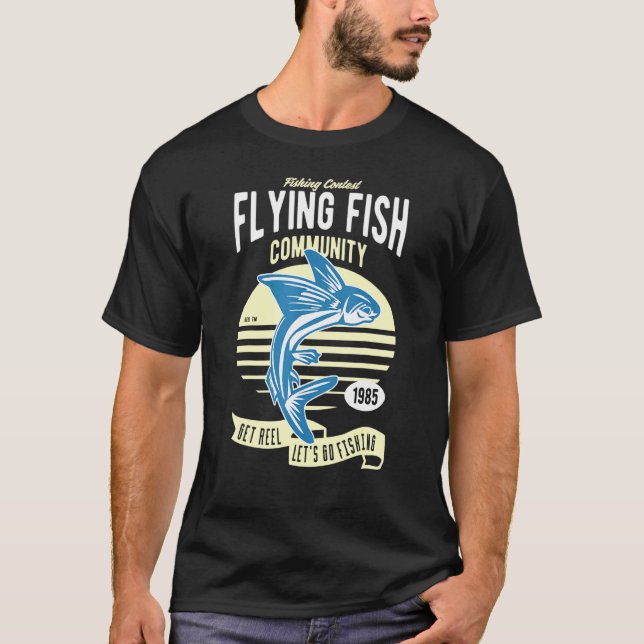 Fliegender Fisch T-Shirt (Vorderseite)