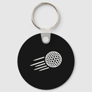 Fliegender Golfball Schlüsselanhänger