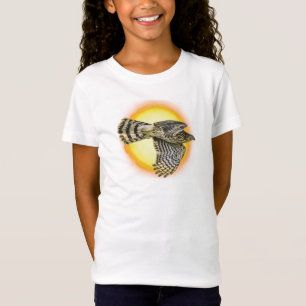 Fliegender Habicht Feuer T-Shirt