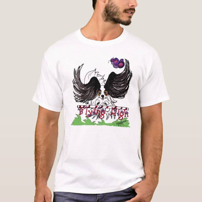 fliegender hoher T - Shirt (Vorderseite)