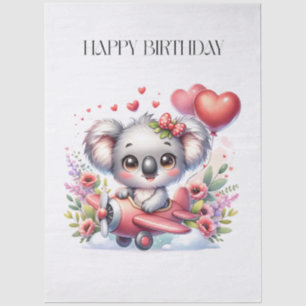 Fliegender Koala Geburtstag Seidenpapier