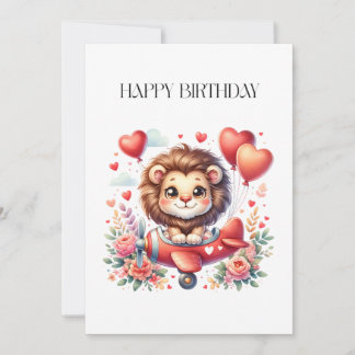 Fliegender Löwe Geburtstag Einladung