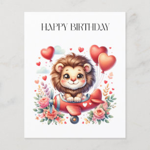Fliegender Löwe Geburtstag Flyer