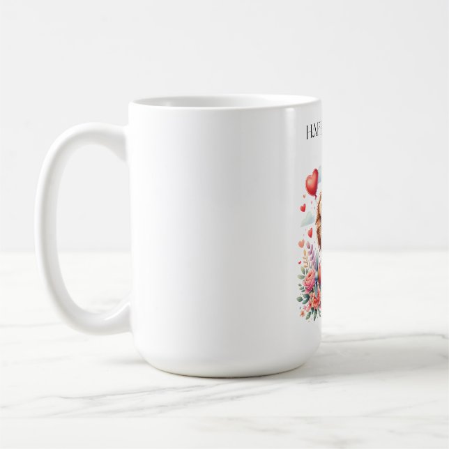 Fliegender Löwe Geburtstag Kaffeetasse (Links)