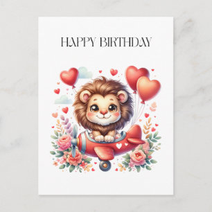 Fliegender Löwe Geburtstag Postkarte