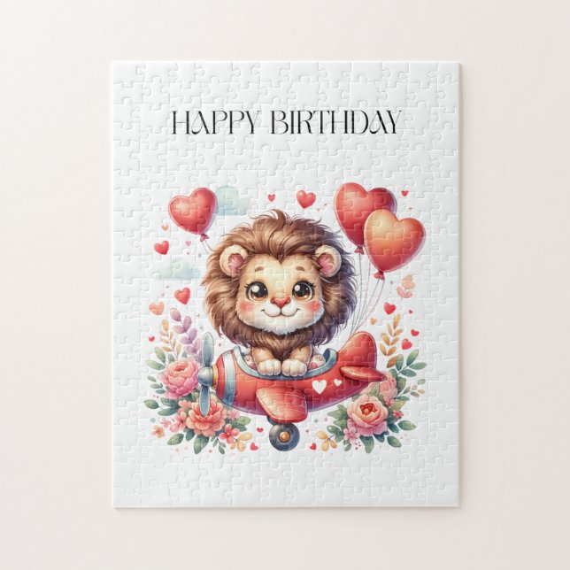 Fliegender Löwe Geburtstag Puzzle (Vertikal)