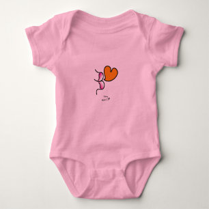 Fliegender Mack!!! Rosa - Karosserien Baby Strampler