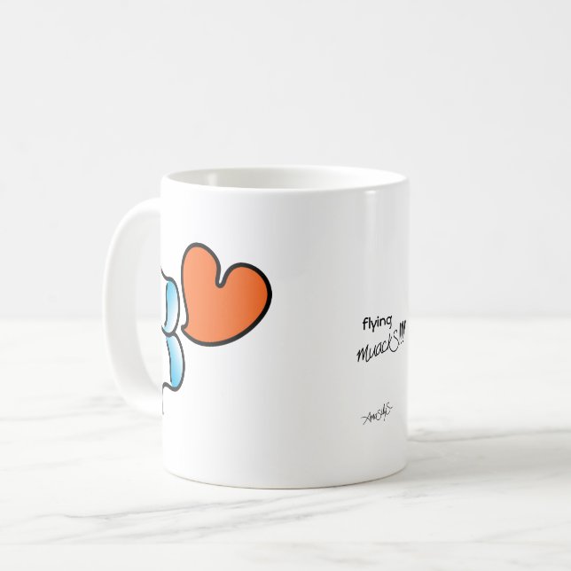 Fliegender Mack!!! - W/M Kaffeetasse (Vorderseite Links)