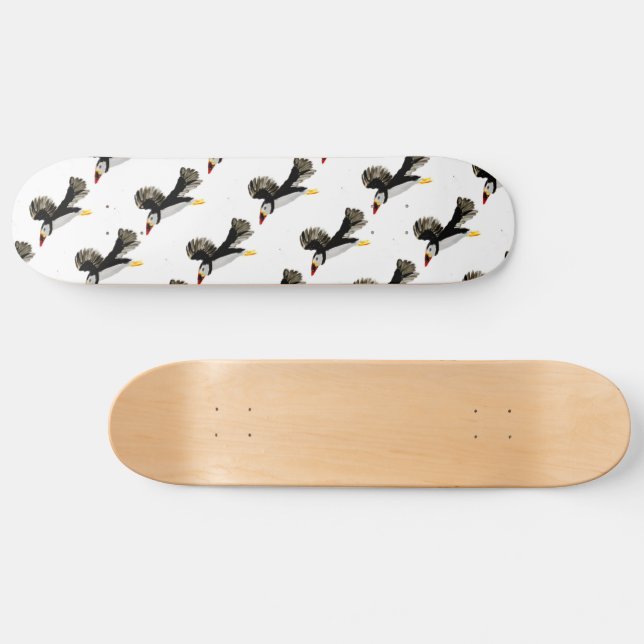 Fliegender Puffin Art Skateboard (Horizontal)