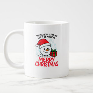 Fliegender Schneemann-Riesen-Weihnachtsgeschenk Ex Jumbo-Tasse