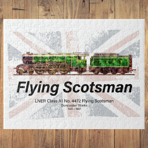 Fliegender Schotte Dampfzug Englische Lokomotive Puzzle