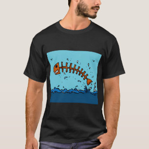 Fliegender Skelettfisch T-Shirt