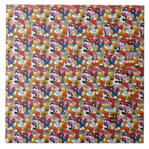 FLIEGENDER VOGEL-STEREOGRAMM 4,25x4,25, 6x6 Zoll Fliese