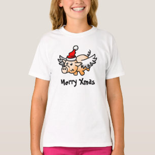 Fliegender Weihnachtsmann-T - Shirt