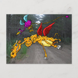 Fliegender Zoo. Postkarte