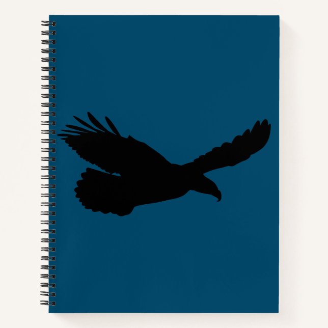 Fliegendes AdlerNotebook - Farbe wählen Notizbuch (Vorderseite)