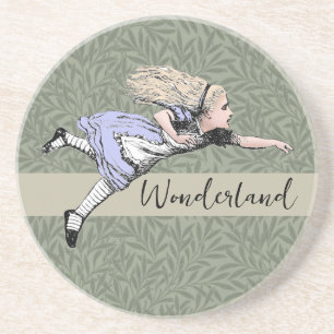 Fliegendes Alice Wonderland Abenteuer Vintage Tenn Getränkeuntersetzer