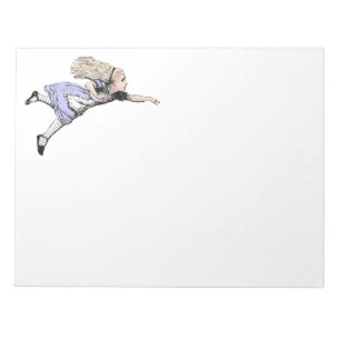 Fliegendes Alice Wonderland Abenteuer Vintage Tenn Notizblock