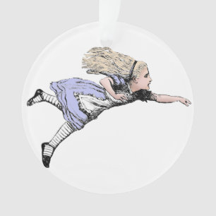 Fliegendes Alice Wonderland Abenteuer Vintage Tenn Ornament