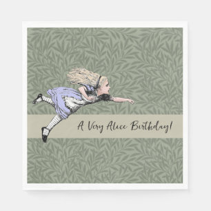 Fliegendes Alice Wonderland Abenteuer Vintage Tenn Serviette