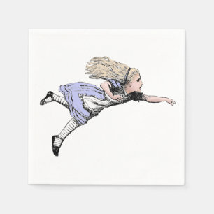 Fliegendes Alice Wonderland Abenteuer Vintage Tenn Serviette