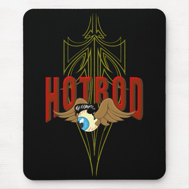 Fliegendes Augen-Hot-Rod Mousepad (Vorne)
