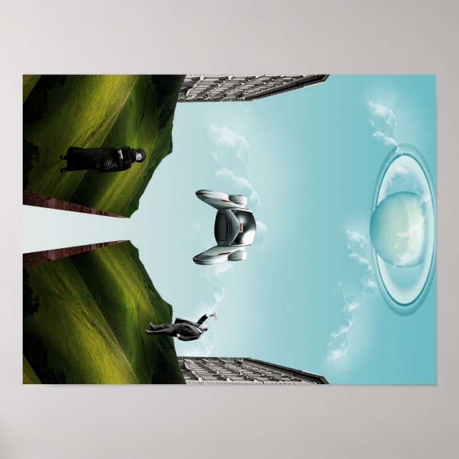 fliegendes Auto Poster (Vorne)