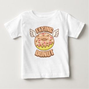 Fliegendes Donut-Baby Baby T-shirt