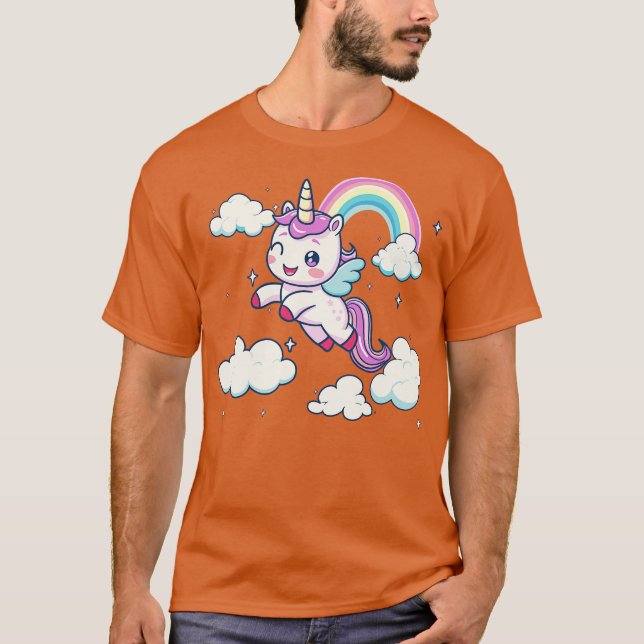 fliegendes Einhorn T-Shirt (Vorderseite)