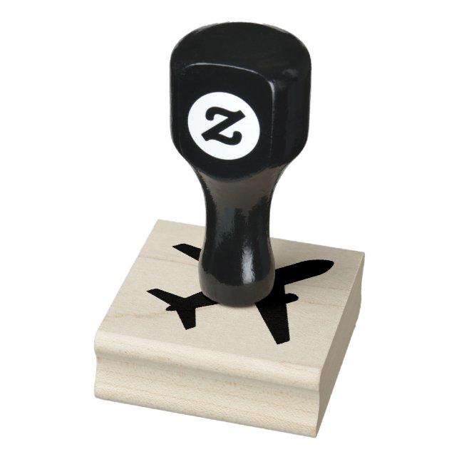 fliegendes Flugzeug Gummistempel (Stempel)