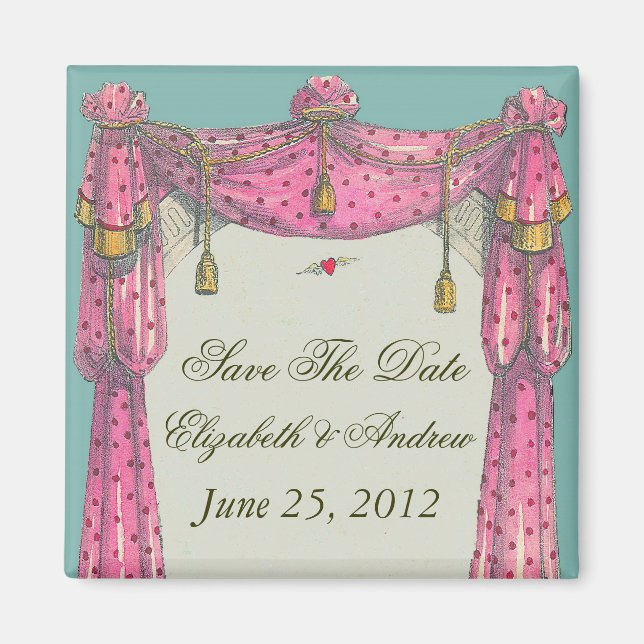 Fliegendes Herz ~ Magnet Save the Date Liebe (Vorne)