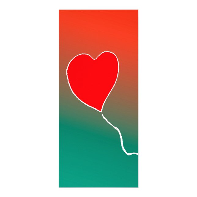 Fliegendes Herz Werbekarte (Vorne)