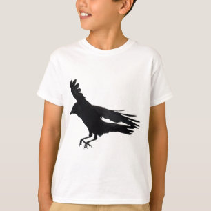 Fliegendes Landing Black Crow Art T-Shirt
