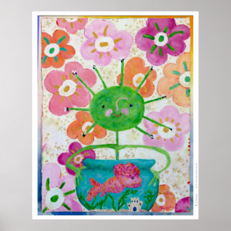 Fliegendes Mädchen Poster
