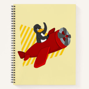 Fliegendes Pinguin-Cartoon-Notebook Notizbuch