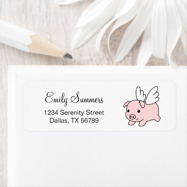 Fliegendes Schwein - Niedliches Schwein mit Flügel (Insitu)