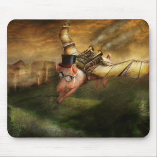 Fliegendes Schwein - Steampunk - Die fliegenden Sc Mousepad