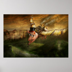 Fliegendes Schwein - Steampunk - Die fliegenden Sc Poster