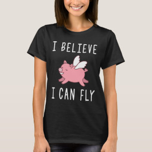 Fliegendes Schweinefleisch, wenn Schweine fliegen, T-Shirt