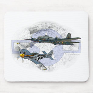 Fliegeneskorte des Mustangs P-51 Mousepad