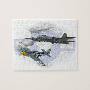 Fliegeneskorte des Mustangs P-51 Puzzle