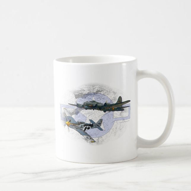 Fliegeneskorte des Mustangs P-51 Tasse (Rechts)