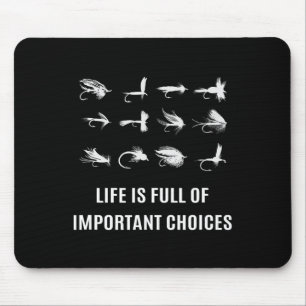 Fliegenfischen Angler Geschenk Mousepad