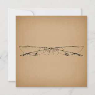 Fliegenfischen Antiquität Kunst Angelruten Vintage Karte