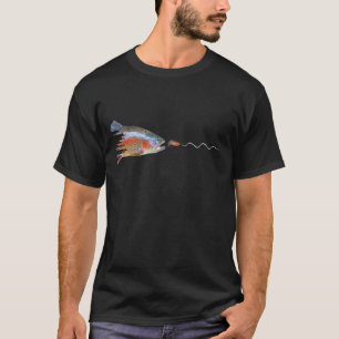Fliegenfischen Bachforelle Liebt Angeln T-Shirt