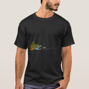 Fliegenfischen Bachforelle Trockenfliege Binden Fi T-Shirt