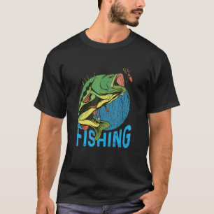 Fliegenfischen Barsch Fisch ein Barsch der gerade  T-Shirt
