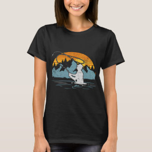 Fliegenfischen bei Sonnenuntergang T-Shirt